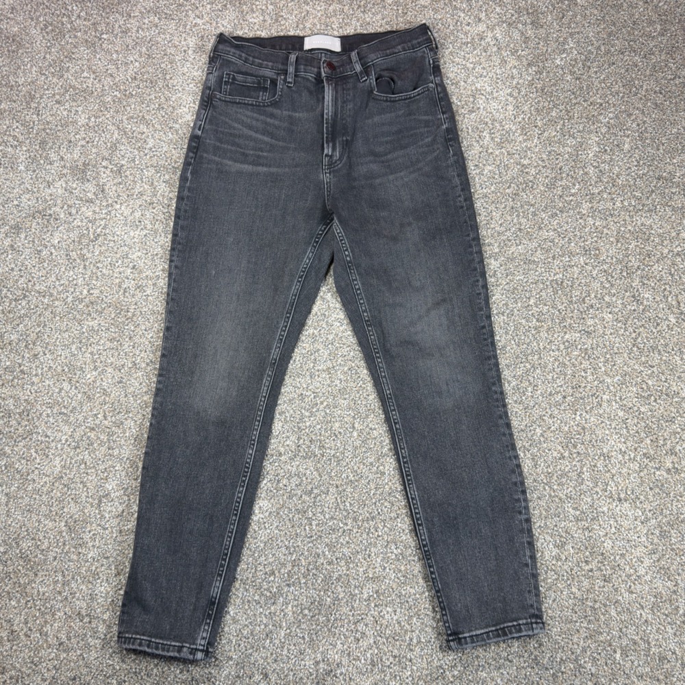 Everlane High Rise Black Skinny Ankle Jeans Womens 29 Minimalist Capsule Stretch